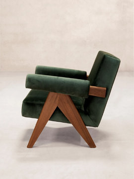 UPHOLSTERED EASY ARMCHAIR - Fabric armchair with armrests by Phantom Hands - view 3